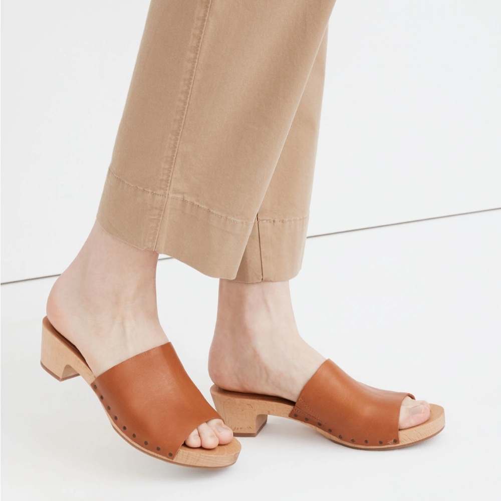 Madewell Caramel Evelyn Slide Sandal Clog 6.5